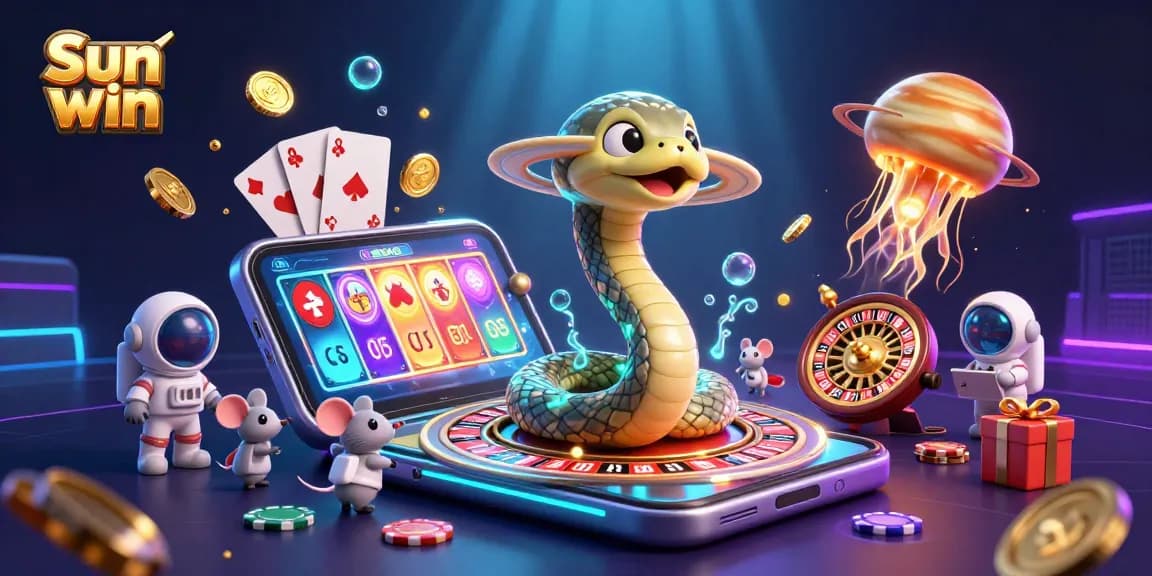 Win big with Sun win as astronaut mice bet on a cosmic roulette wheel!