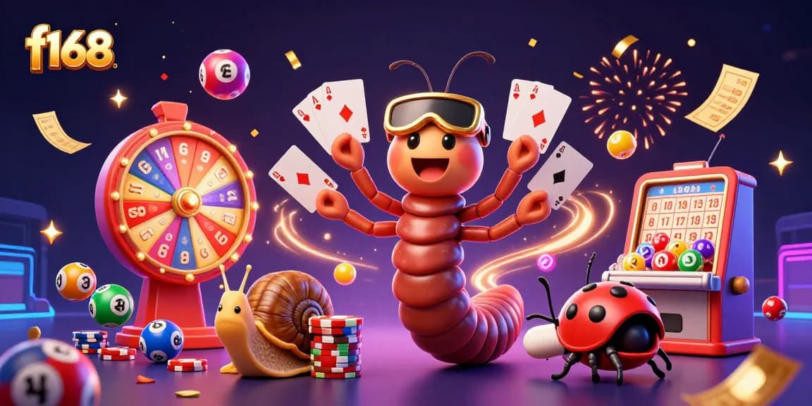 Experience excitement at f168 with a millipede dealer and high-roller snail amidst dynamic lottery elements.