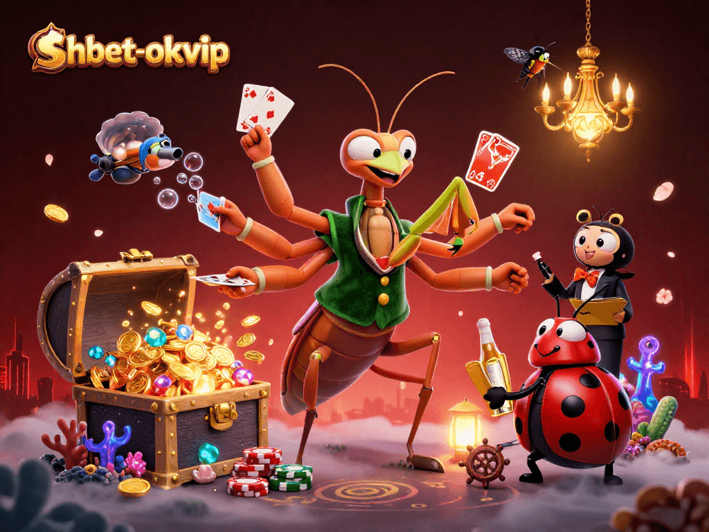 Engage in thrilling gameplay at shbet-okvip featuring vibrant casino characters and elements.