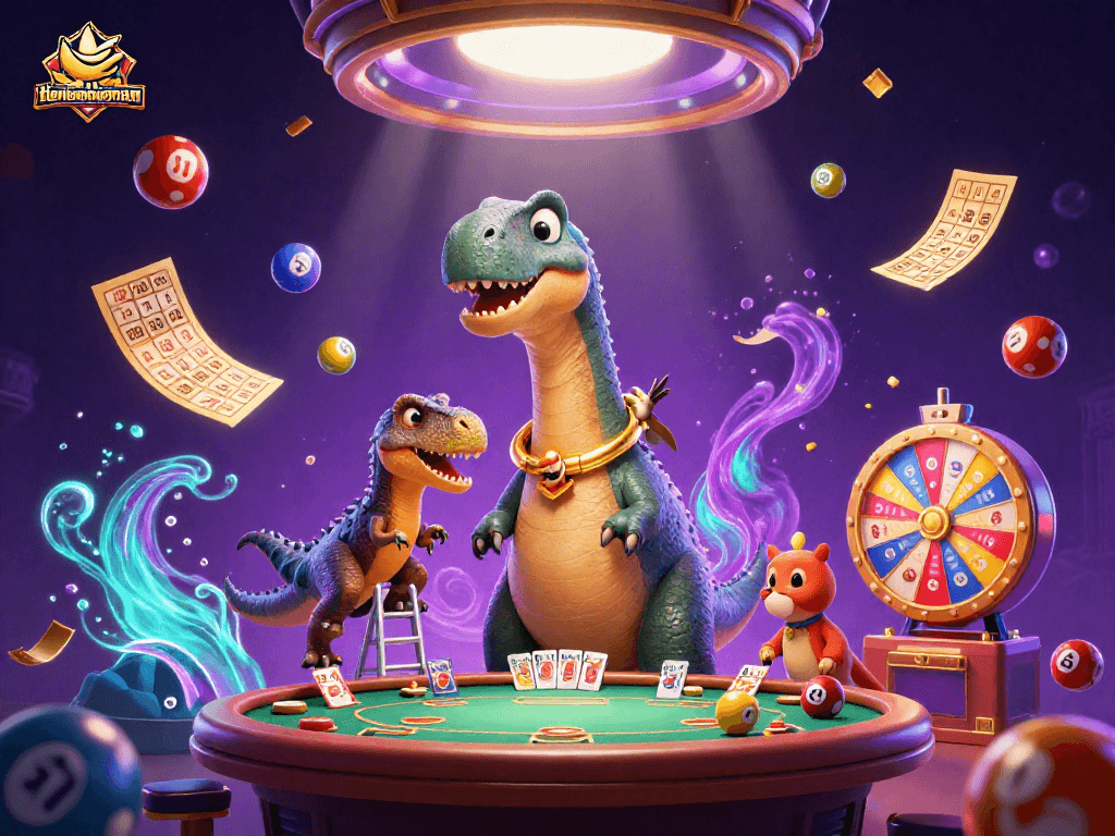 Play exciting Tiến Lên battles at the vibrant casino scene of tienlenmiennam's cartoon world.