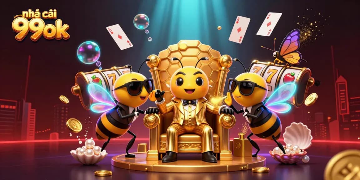 Experience the thrill of nhà cái 99ok with a vibrant underwater casino scene filled with excitement and treasures.