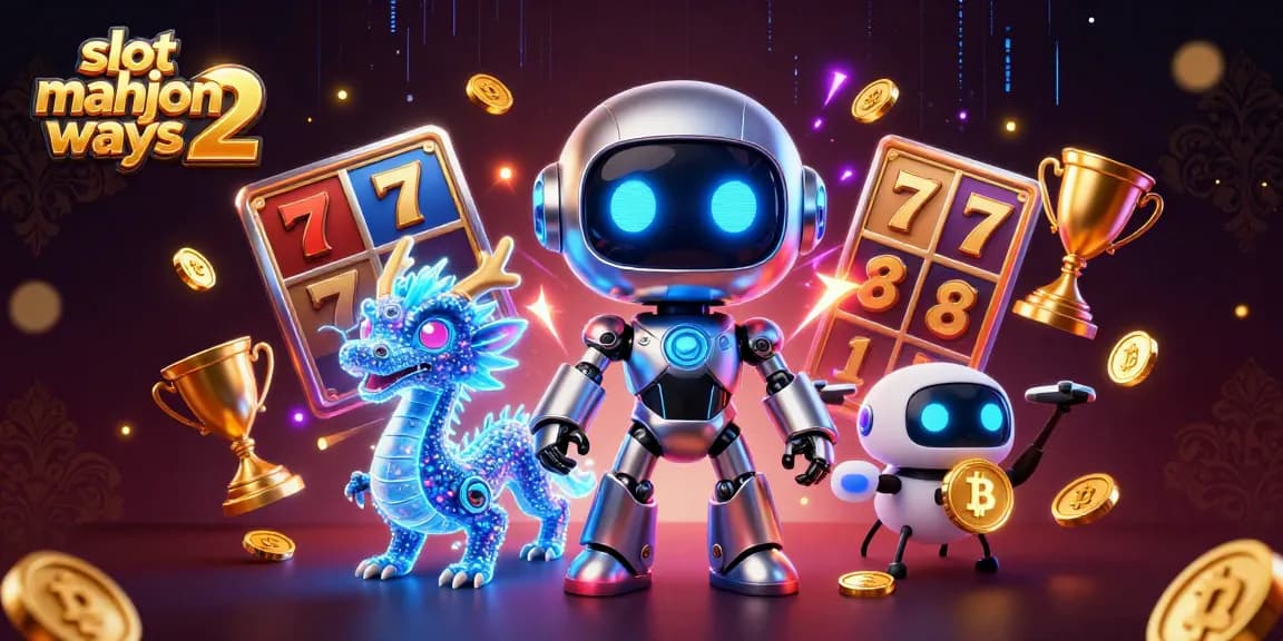 Engage in slot mahjong ways 2 action with vibrant characters amidst cascading coins and game elements.