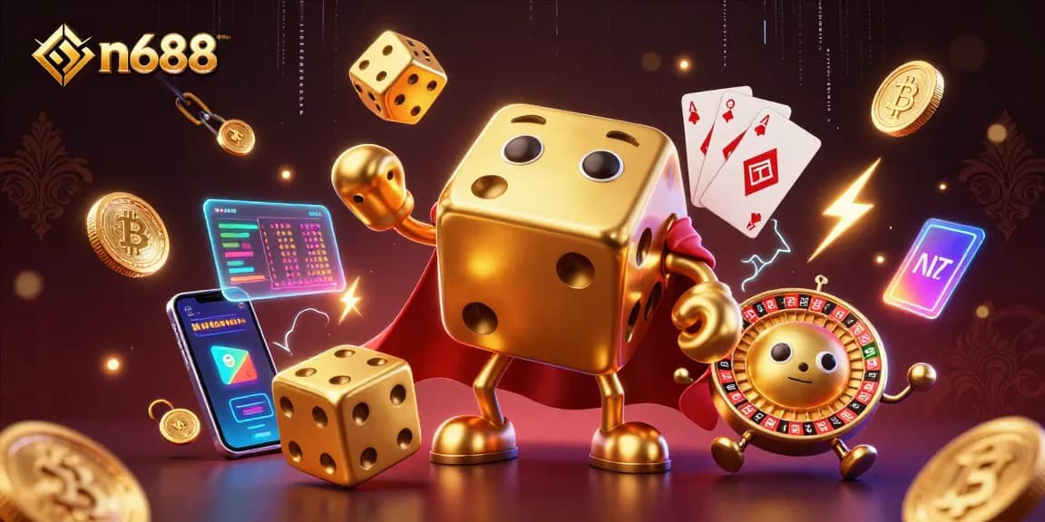Join the gaming world at on688 and enjoy thrilling dice gameplay with golden coins and vibrant crypto elements.
