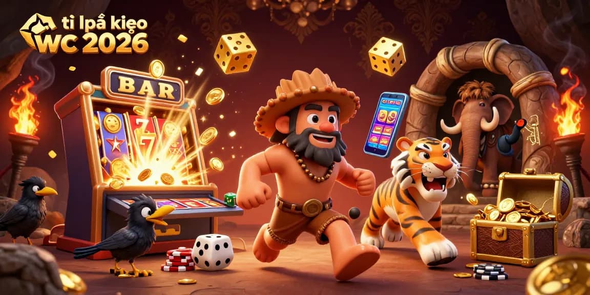 Experience thrilling wagers in tỉ lệ kèo wc 2026 with this vibrant casino scene featuring dynamic characters.