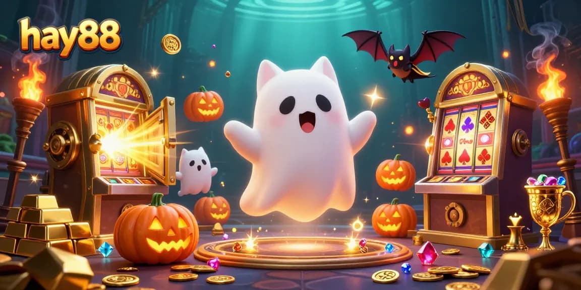 Experience the excitement of hay88 in a haunted casino with thrilling ghostly characters.