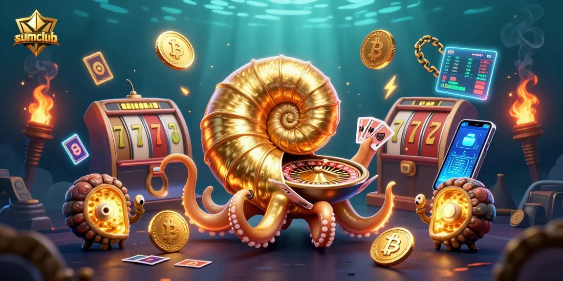 Experience the thrill of gaming at sumclub with vibrant, engaging casino elements.