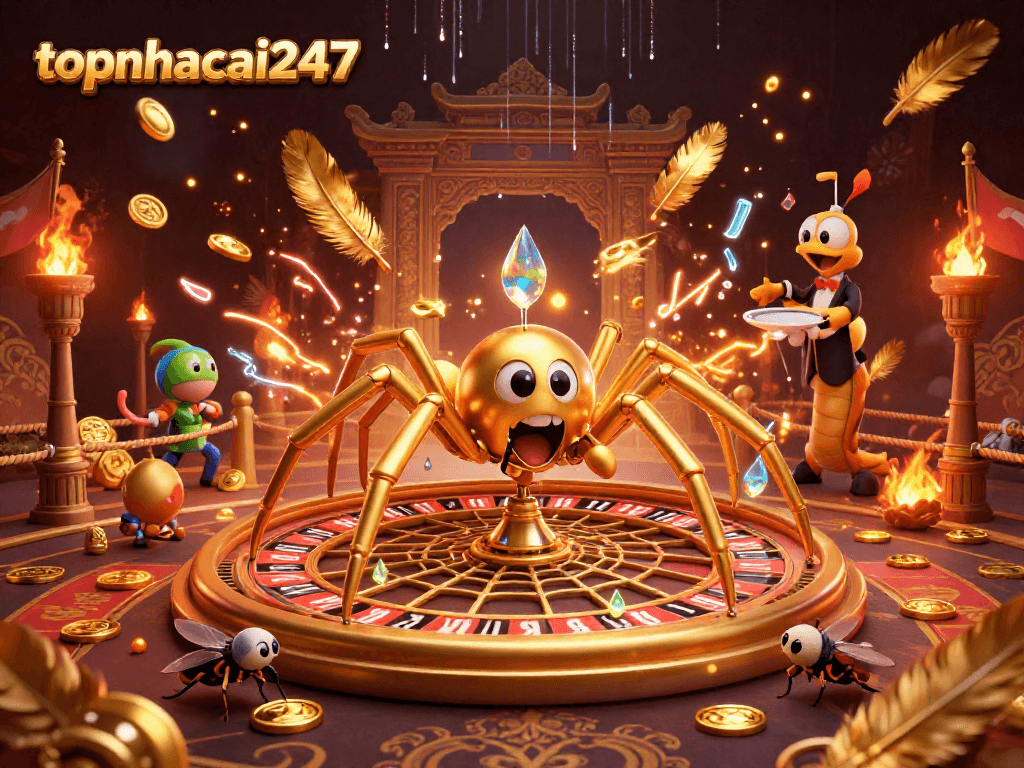 Place strategic bets at topnhacai247's coin flip casino with thrilling visual elements and a vibrant atmosphere.