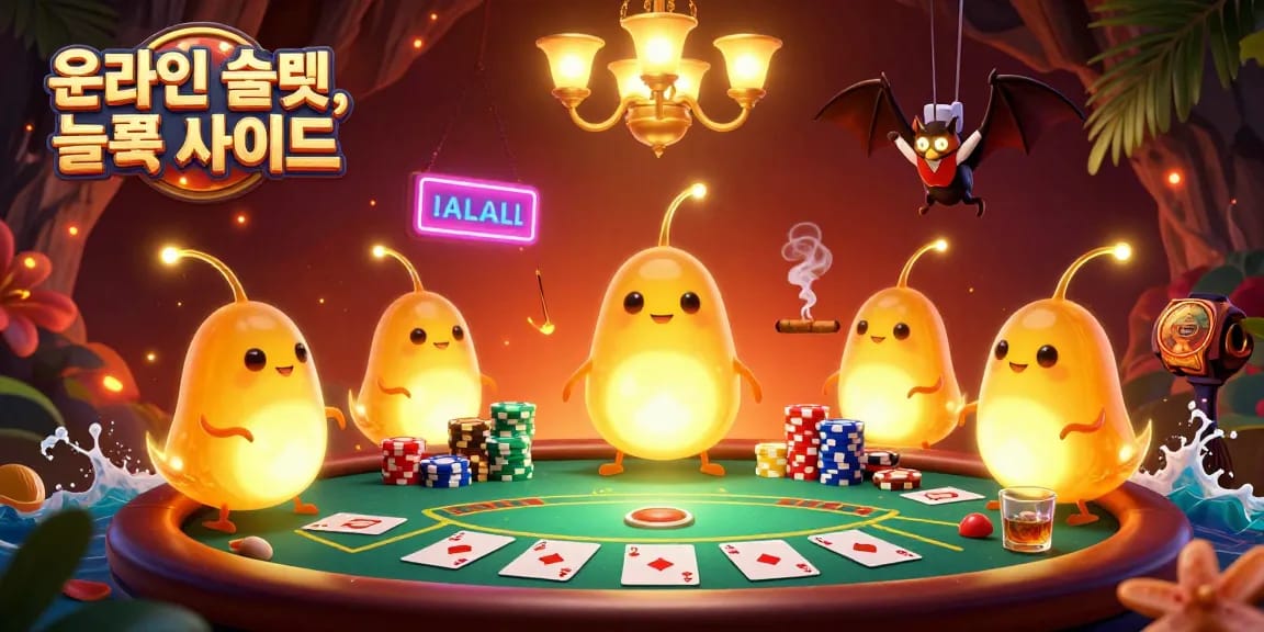 Engage in online slots excitement with vibrant characters and dynamic casino elements from a gambling adventure.