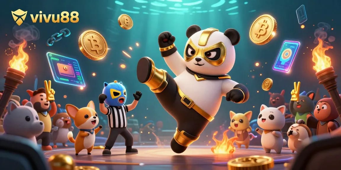 Experience the thrill of vivu88 with animated characters showcasing high-energy casino action.