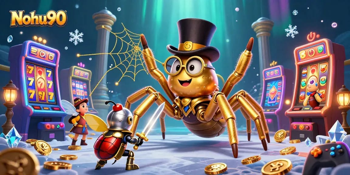 Nohu90 offers a vibrant 3D casino journey packed with exciting slot machines and playful characters.