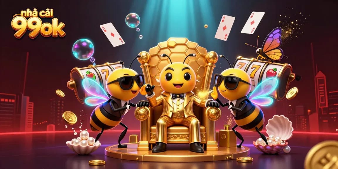 Experience the thrill of nhà cái 99ok with a vibrant underwater casino scene filled with excitement and treasures.