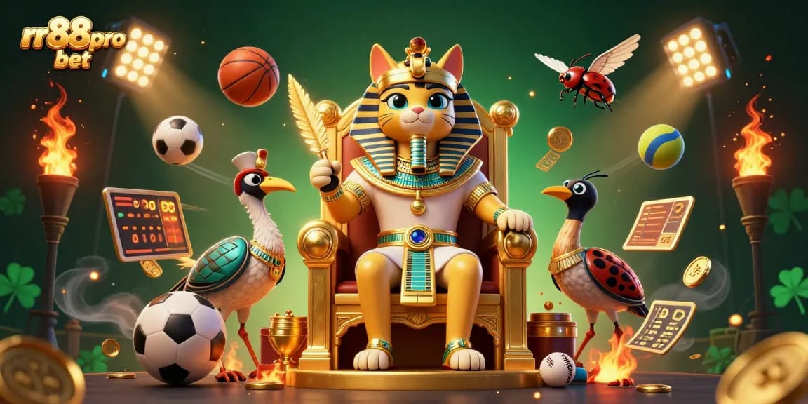 Engage in thrilling sports betting with rr88pro bet in this vibrant 3D casino scene.