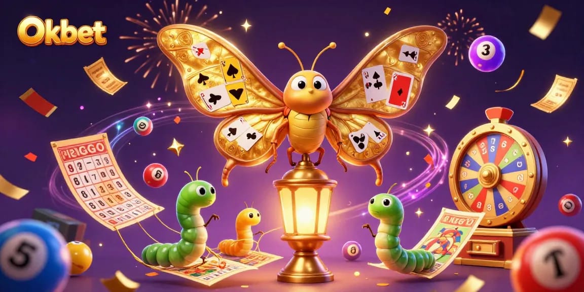 Oxbet's vibrant cartoon casino scene showcases fun lottery and bingo elements.