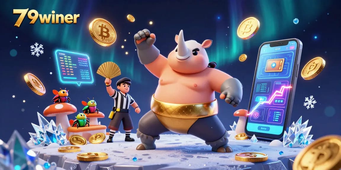 Experience exciting wins at 79winer with a sumo champion beetle amidst blockchain games.