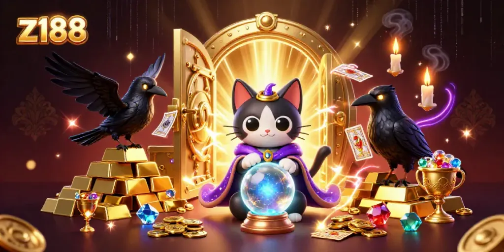 Engage with the mystical world of z188 casino through vibrant fortune tellers and treasures.