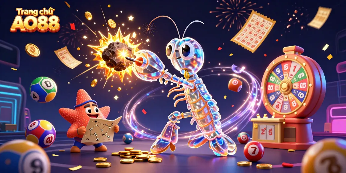 Engage in thrilling games at Trang chủ AO88 with a vibrant display of casino-themed elements.