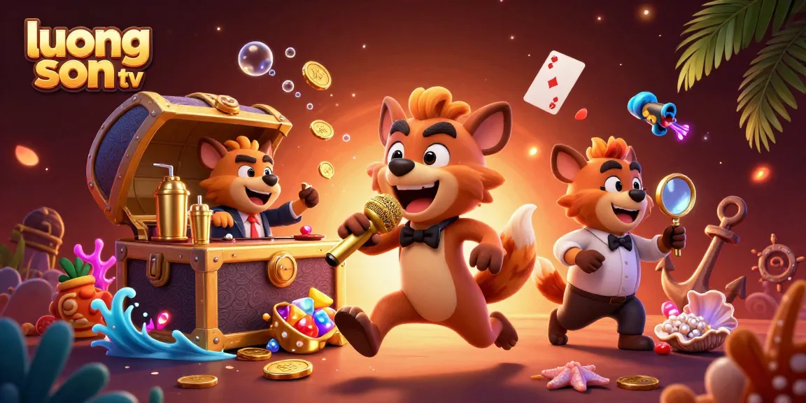 Experience the excitement of luong son tv with lively hyenas, thrilling games, and comedic flair in a vibrant casino scene.