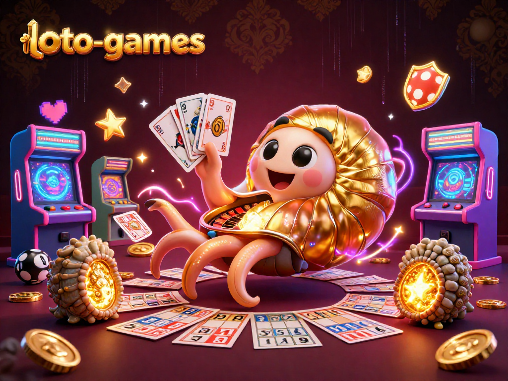 Win exciting jackpots with the engaging loto-games lottery scene filled with vibrant characters and play elements.