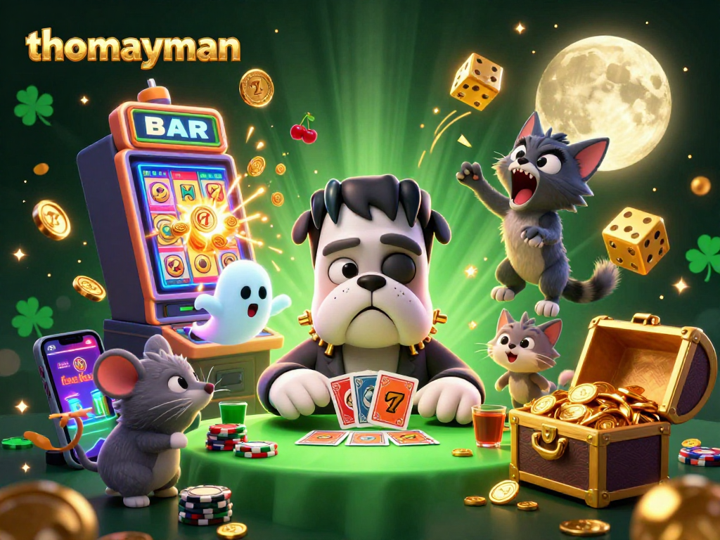 thomayman showcasing thrilling gameplay with vibrant characters and dynamic casino elements.