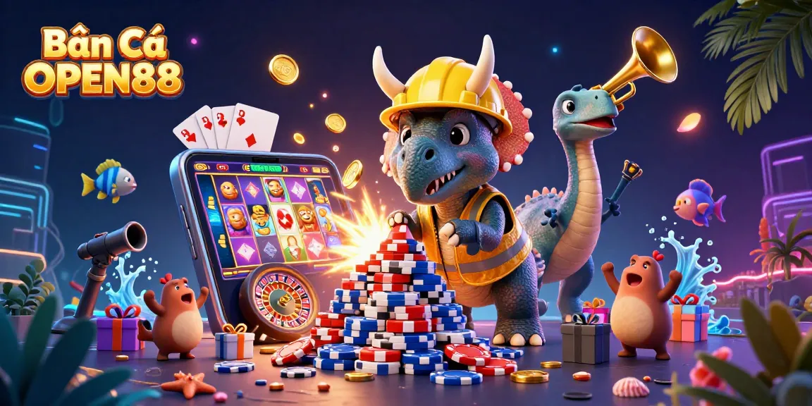 Bắn Cá OPEN88 offers an engaging underwater gaming experience with vibrant sea creatures and action-packed scenes.