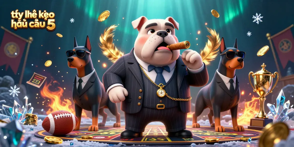 Experience thrilling sports betting with tỷ lệ kèo nhà cái 5 in this vibrant 3D casino illustration.