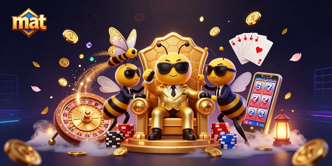 Join the exciting action at mat with a vibrant bumblebee mob boss and thrilling casino elements.