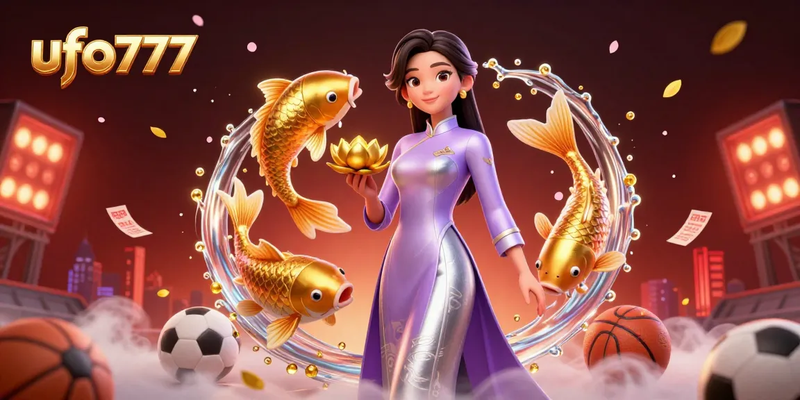 Experience thrilling sports betting with ufo777 in a vibrant 3D scene showcasing winning opportunities.