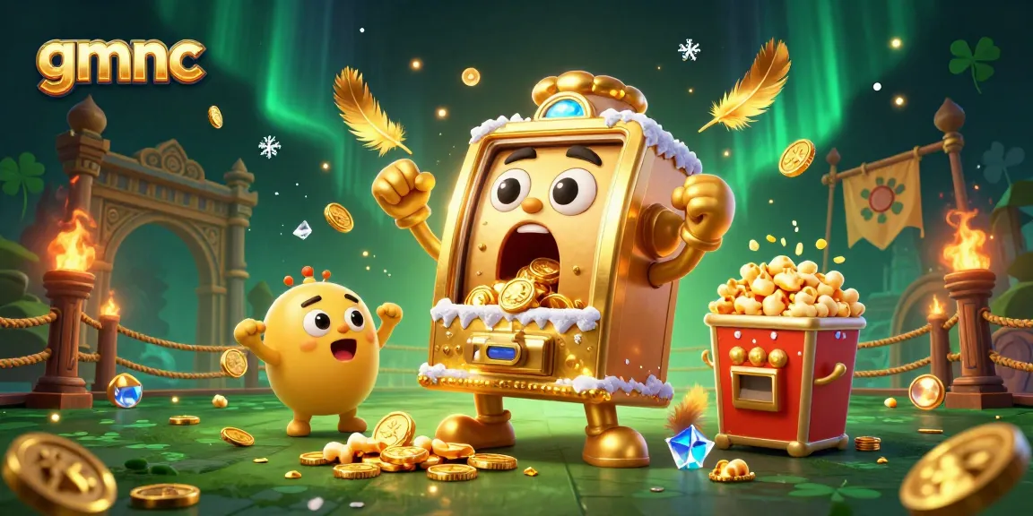 Celebrate big wins with gmnc in this vibrant 3D casino scene full of golden jackpots.