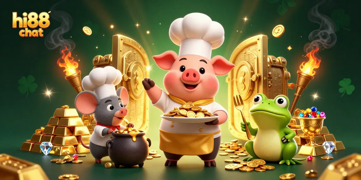 Enhance your luck in hi88 chat with an exciting golden gambling adventure featuring charming characters.