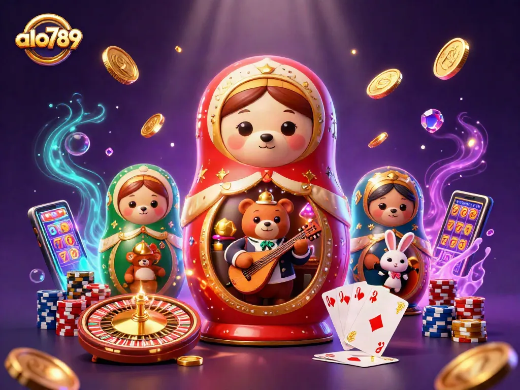 Experience vibrant fun at alo789 with animated casino-themed characters and rich gaming elements!