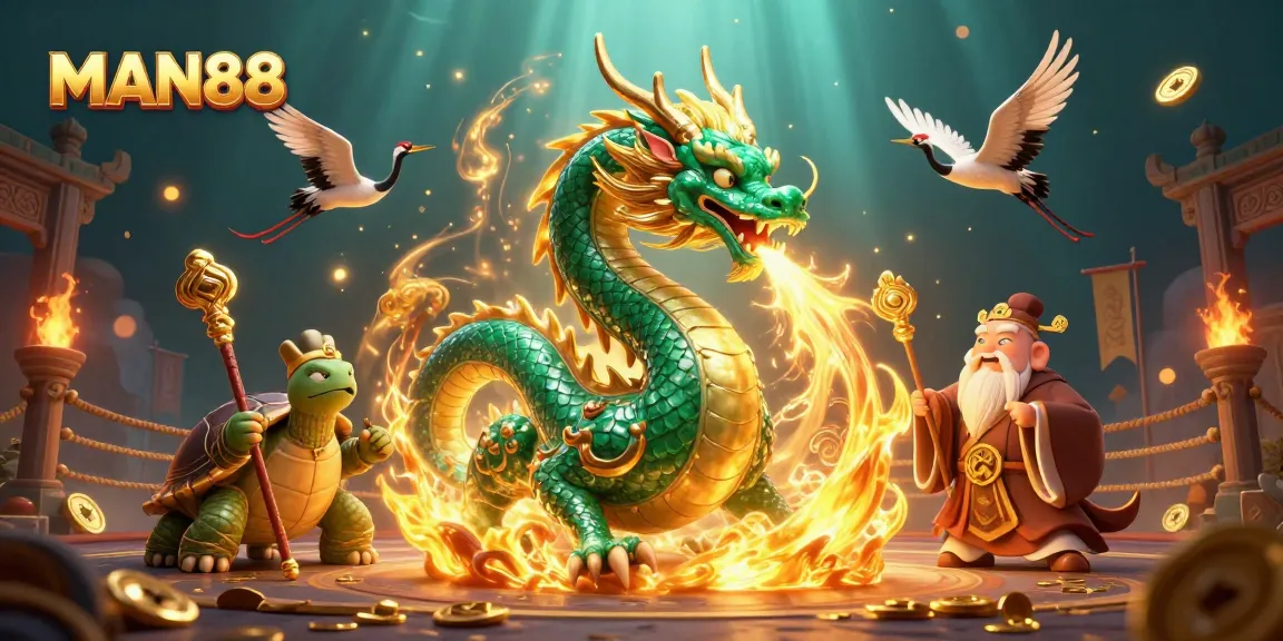 Engage with the magical world of MAN88 featuring vibrant gaming elements and characters.
