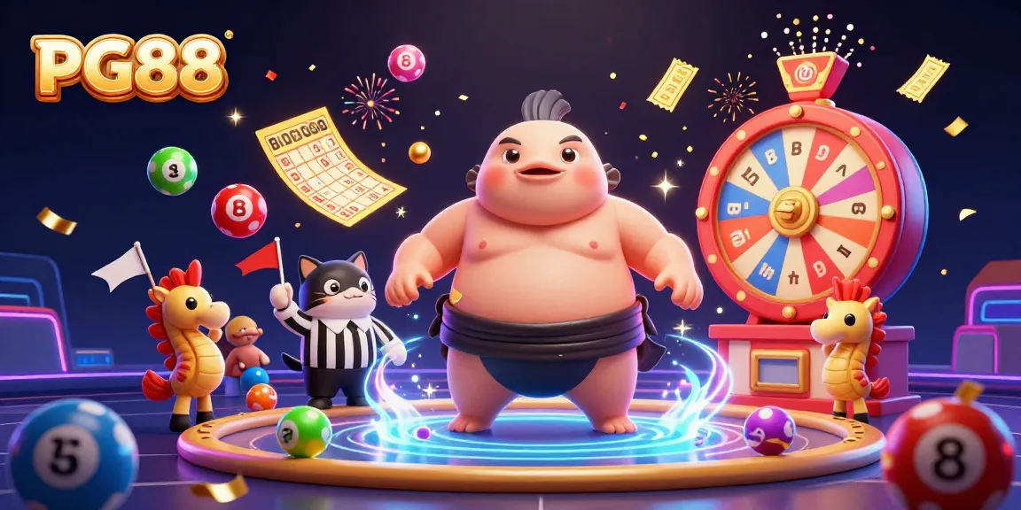 Engage with PG88 lottery excitement in an underwater scene, featuring dynamic characters and vibrant gambling elements.