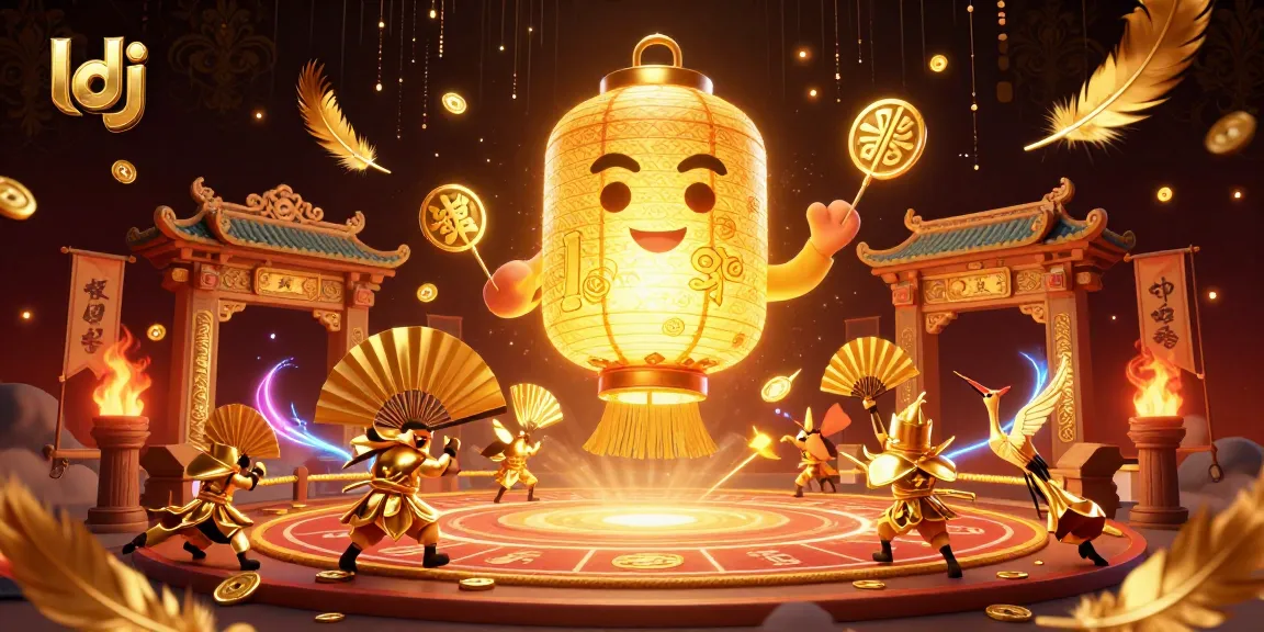Experience thrilling gameplay at ldj's vibrant casino scene with glowing lanterns and dynamic elements.