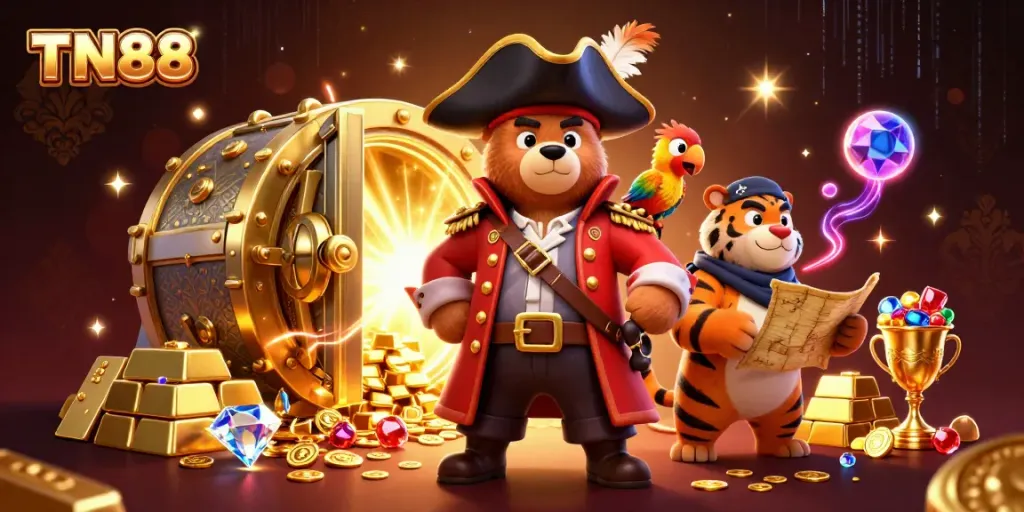 Experience thrilling wins with TN88 at a vibrant pirate-themed casino adventure