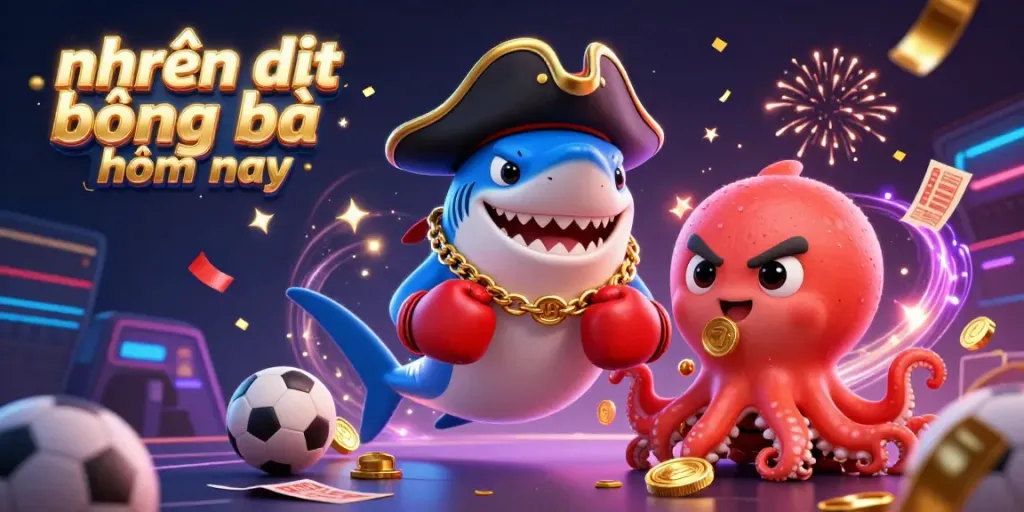 Experience the excitement of nhận định bóng đá hôm nay with sports-themed characters and vibrant elements in dynamic motion.