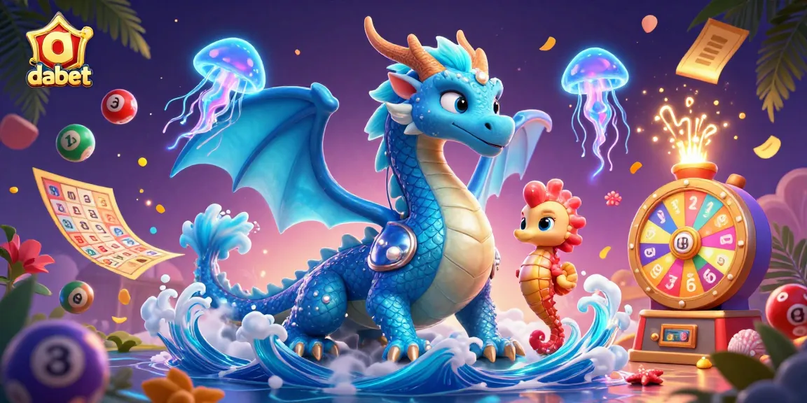 Dabet offers thrilling casino adventures with vibrant sea-themed characters and exciting lottery elements in a dazzling 3D scene.