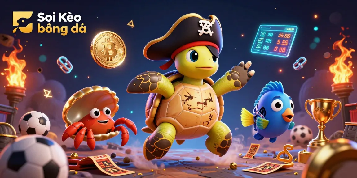 Soi Kèo bóng đá engages bettors with a vibrant sports betting scene featuring characters and themed elements.