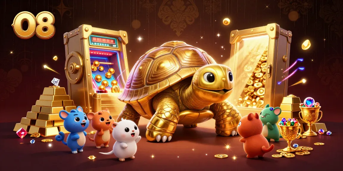 Engage with O8's thrilling casino adventures in an ultra-detailed 3D illustration.