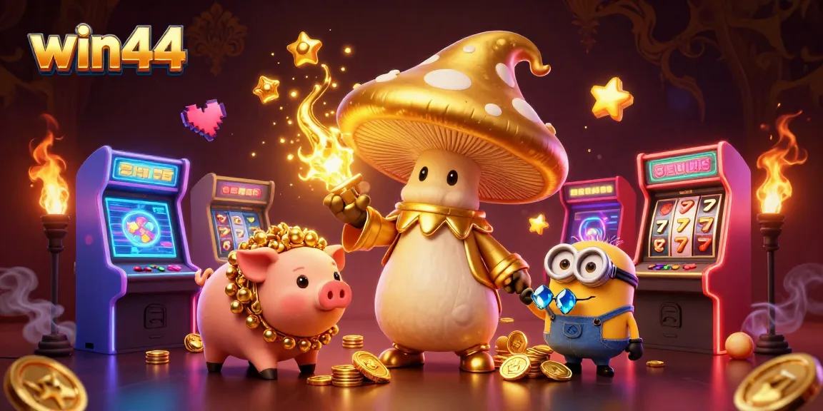 Experience thrilling gameplay at win44 with vibrant 3D slots and golden treasures in an enchanting casino setting.