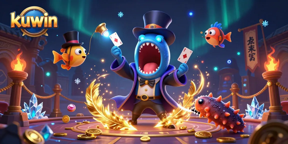 Kuwin brings excitement to the gaming experience with a dynamic underwater show featuring unique characters and vibrant casino elements.
