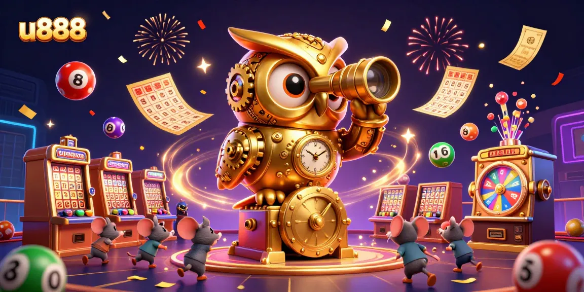 Engage in thrilling gameplay with u888 featuring a clockwork owl and dynamic casino elements.