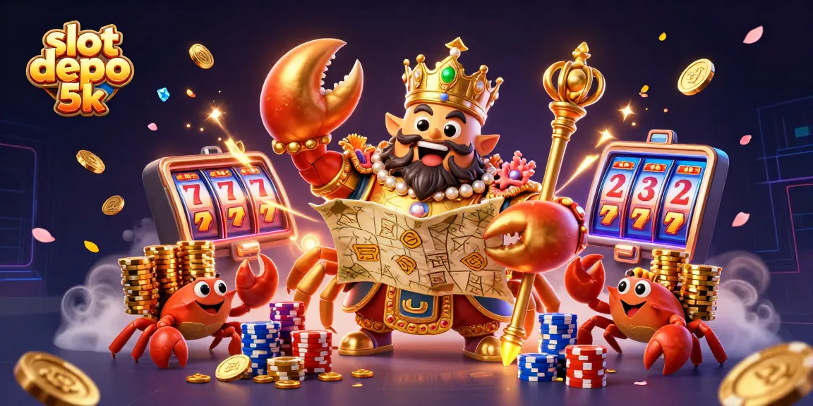 Spin the reels and chase jackpot thrills with slot depo 5k's golden crab emperor!