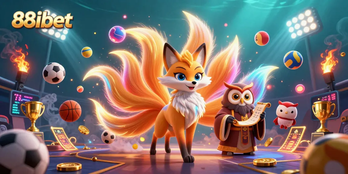 Experience thrilling betting adventures with 88ibet in this vibrant 3D casino illustration.