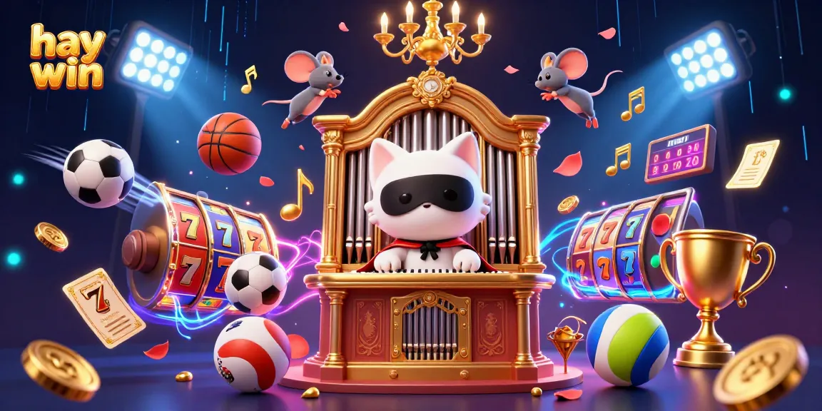 Play exciting slot games at hay win in a vibrant and rich 3D illustration.