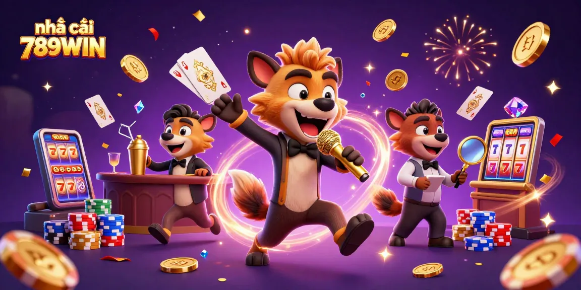 Experience the vibrant comedy club atmosphere of nhà cái 789WIN filled with hyenas at the casino.