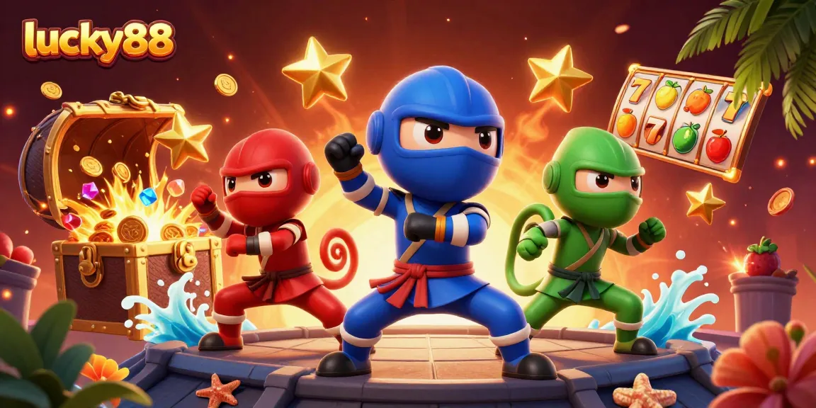 Engage with exciting lucky88 gaming as ninja chameleons synchronize martial arts while surrounding yourself with riches.