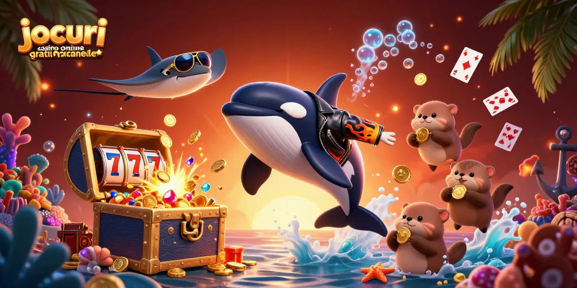 Joacă jocuri casino online gratis păcănele cu imagini captivante și caractere marine.