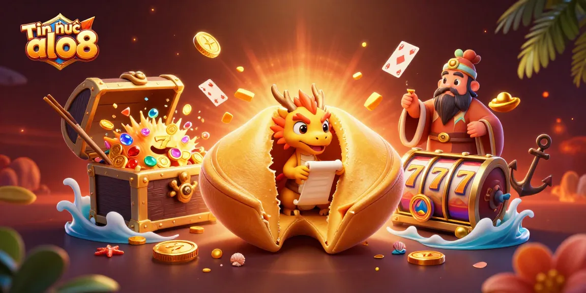 Engaging Tin tức alo8, a vibrant casino scene featuring fortune elements and gaming action.