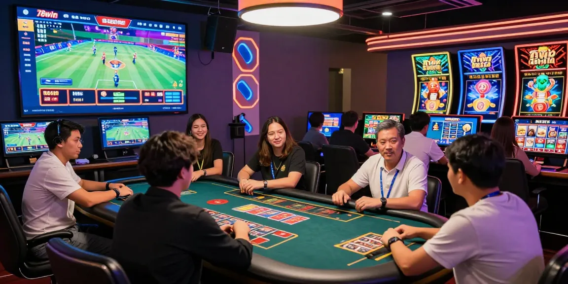 Engaging online gaming experience at 78win casino featuring diverse players and vibrant interfaces.