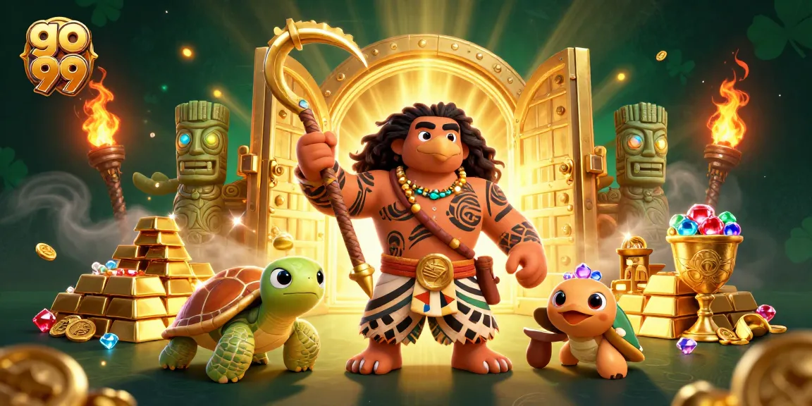 Spin to win with go 99's vibrant Polynesian-themed casino adventure full of treasures.